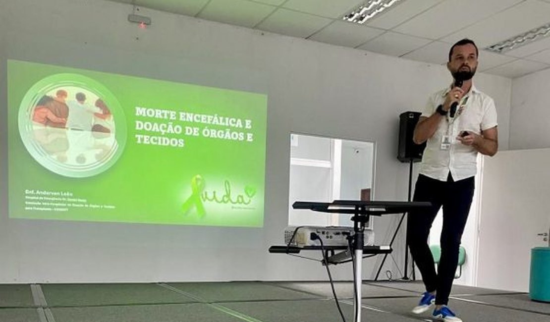 Enfermeiro do HEA realiza palestras sobre captação e transplante de órgãos e tecidos