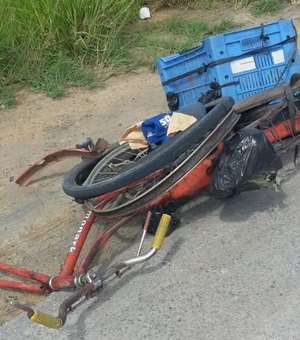 Ciclista morre ao colidir com carro na BR-101 em Rio Largo