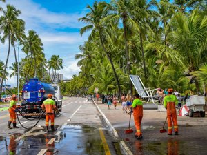 Esquema especial de limpeza será realizado para o Réveillon na orla de Maceió