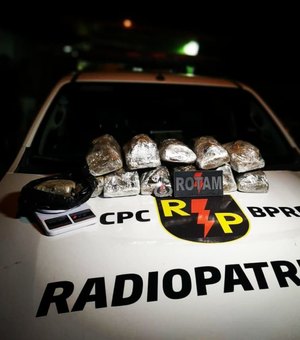 Polícia apreende 11 quilos de maconha em residência na parte alta de Maceió