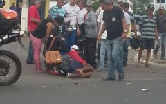 Motociclistas colidem frontalmente em Arapiraca