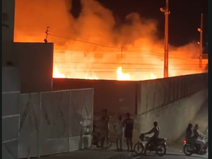 Fogo se alastra pelo clube BNB em Batalha e causa destruição