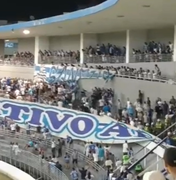 Jogo entre CSA e Vila Nova tem briga de torcidas organizadas