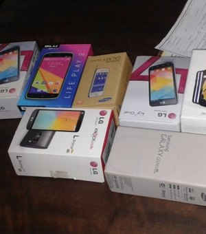 Polícia recupera celulares furtados de loja em Arapiraca