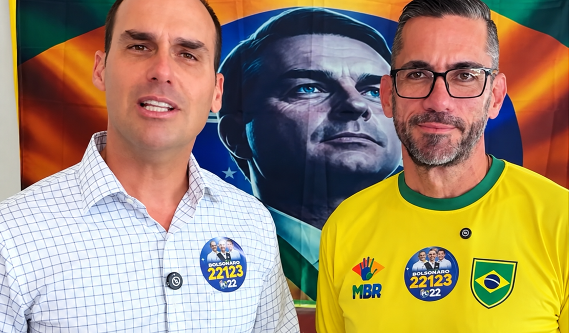 Nos EUA, Leonardo Dias se consolida como candidato da família Bolsonaro em Alagoas