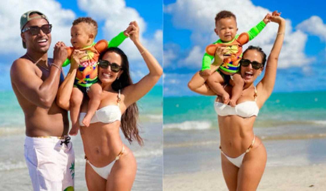 Carol Peixinho compartilha registros de viagem em família a Maragogi