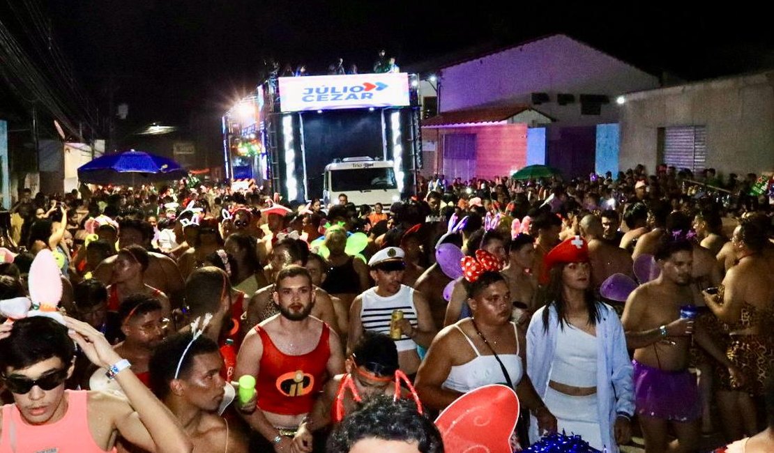 Bloco As Pecinhas leva criatividade para o corredor da folia nas prévias carnavalescas de Palmeira