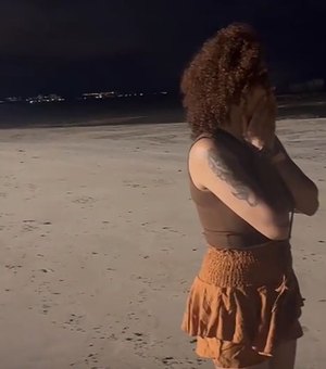 [Vídeo] Turista se surpreende com maré baixa em Maceió e vídeo viraliza nas redes sociais