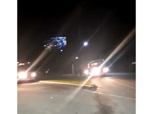 [Vídeo] Aviso de assalto e bloqueio de pista amedronta condutores em São Luís