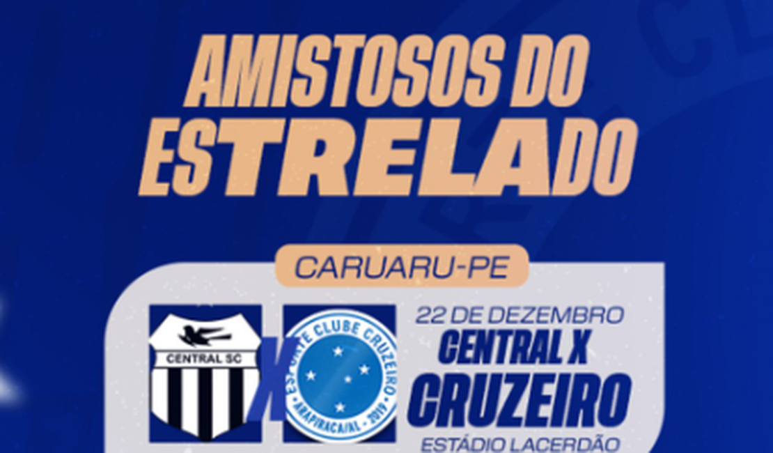 Cruzeiro anuncia três amistosos como preparação para a temporada 2024