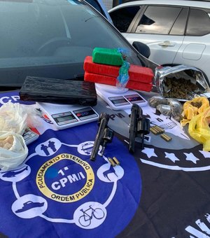 28 armas e quase 29 kg de drogas são retirados de circulação em Alagoas