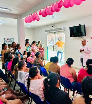 Mulheres e homens devem estar atentos aos sinais do câncer de mama, diz especialista durante ação em Girau do Ponciano