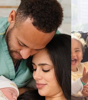 Bruna Biancardi posta fotos de Mel, sua segunda filha com Neymar: 'Te amamos'
