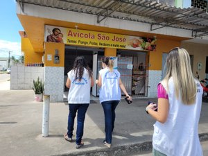 Fiscais orientam comerciantes do Canaã e Ouro Preto sobre normas sanitárias