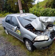 Taxista de São Luís do Quitunde sofre acidente na Alça da Flamenguinha
