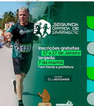 Prefeitura abre inscrições da Corrida da Padroeira de Japaratinga