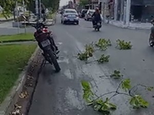 Derramamento de óleo causa acidentes no Centro de Arapiraca