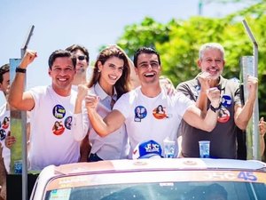 Arthur Lira, JHC e Marina comandam carreata por bairros de Maceió