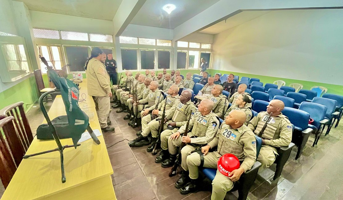 Módulo do 5º Curso Operacional de Rotam (COR) é realizado no 3º Batalhão em Arapiraca