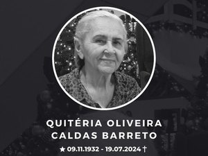 Morre Quitéria Caldas, ex-prefeita de Ibateguara, aos 92 anos