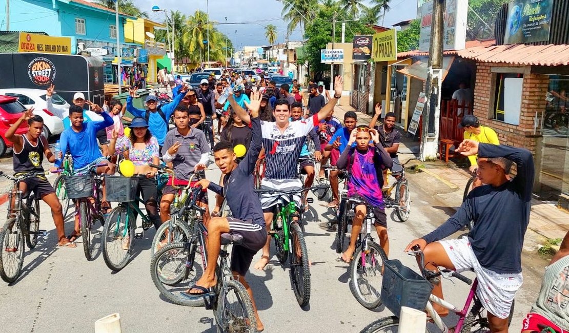 Pedalada da Juventude faz sucesso em Maragogi