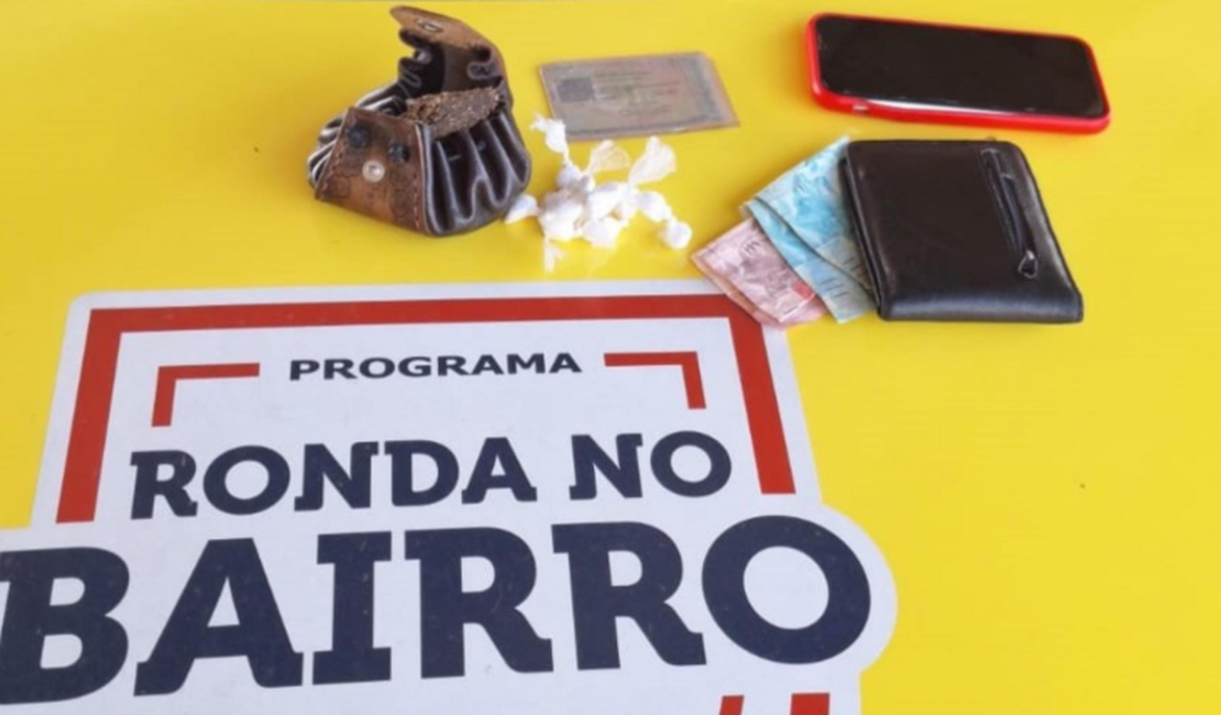 Passageiro de moto por aplicativo é preso por tráfico de drogas no Francês