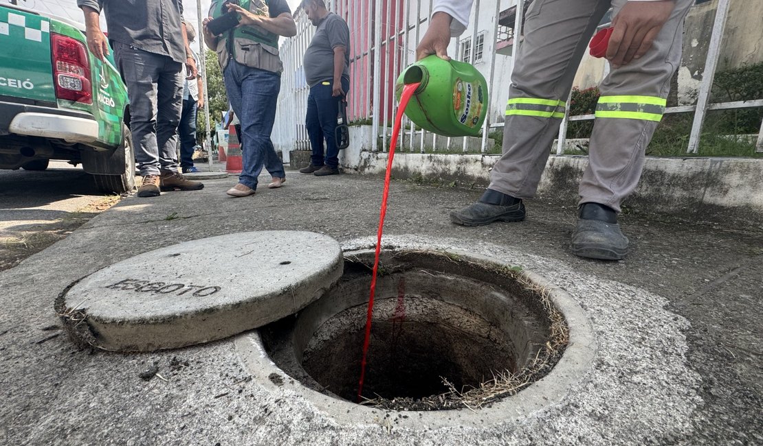 Ligações clandestinas de esgoto são identificadas no Centro de Maceió