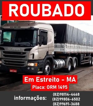 Caminhão de arapiraquense que foi roubado no Maranhão é recuperado pela PRF