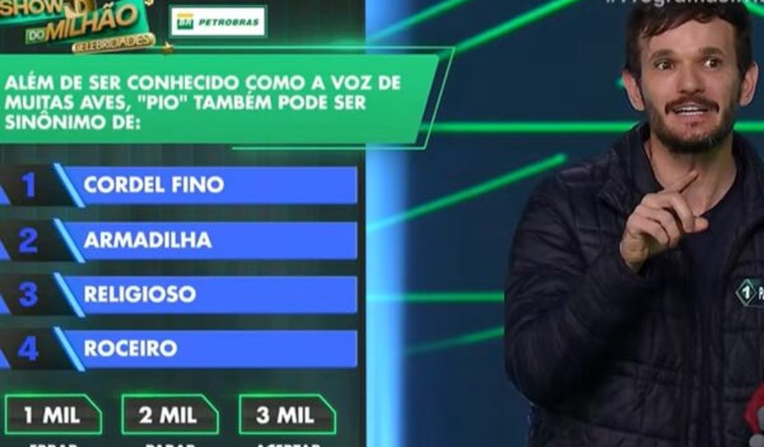 Show do Milhão: a pergunta fácil que deixou padre Patrick confuso