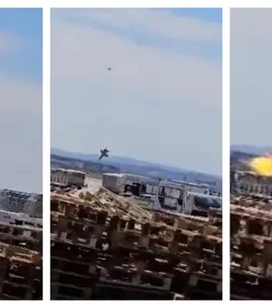 Caça F-18 do Exército da Espanha cai durante voo de exibição