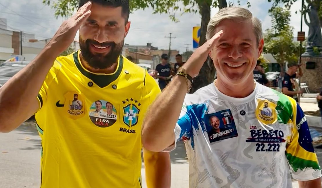 Cabo Bebeto e Fábio Costa percorrem quatro cidades e destacam a força da direita