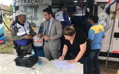 106 veículos estão sendo vistoriados em União dos Palmares 