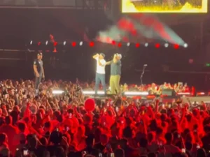 Ídolo do Chelsea, Terry vira lata de cerveja com cantor durante show