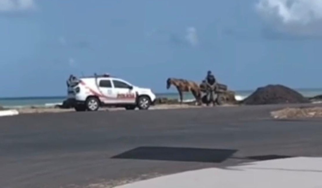 Após furtarem placas de grama, dois homens são presos no bairro Pontal da Barra