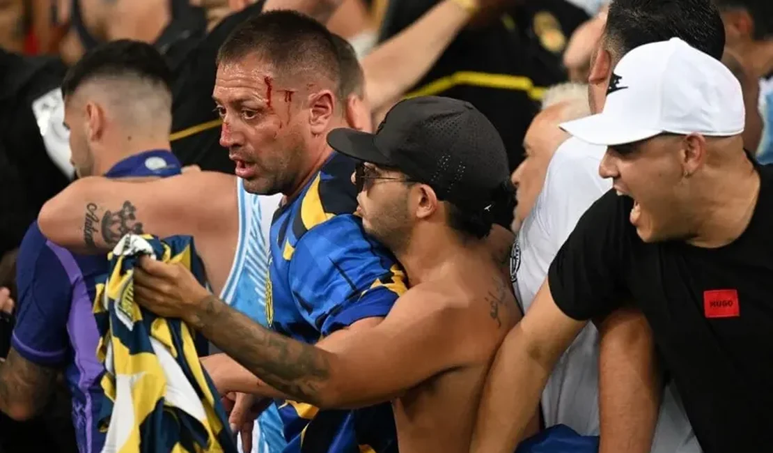 Briga entre torcedores de Brasil e Argentina tem sete pessoas detidas no Maracanã