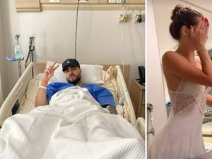 Kevinho mostra novo affair enquanto se recupera de cirurgia no tornozelo: 'Cuidando'