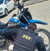 PRF encontra moto com adulteração em Dois Riachos; ninguém foi preso