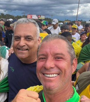 Em caminhada até Brasília, Cabo Bebeto celebra chegada de Alfredo Gaspar e diz: “O meu senador veio”