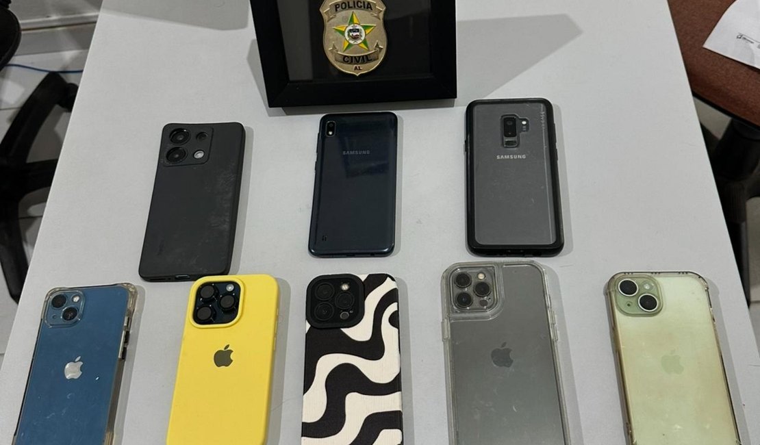 Polícia recupera 17 celulares furtados em casa de festas em Maceió