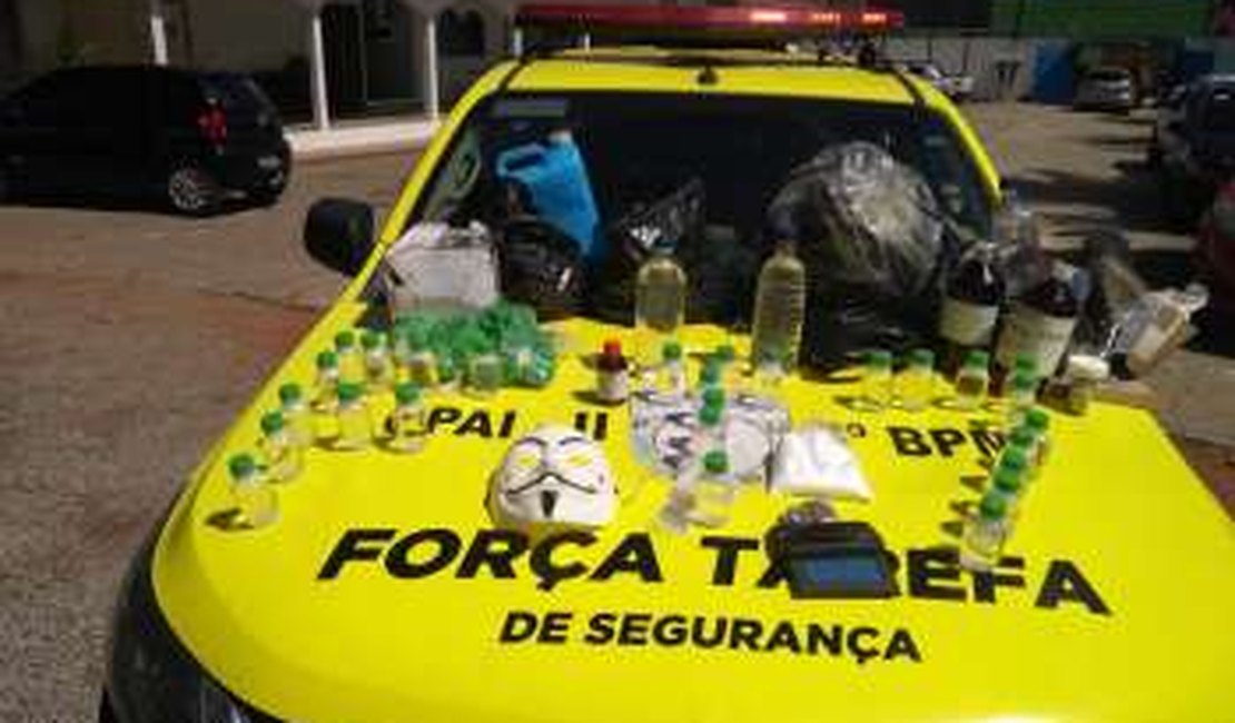 Polícia estoura laboratório de drogas em Arapiraca