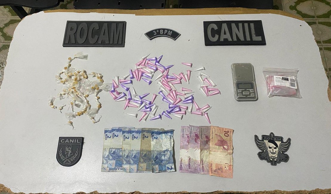 PM apreende drogas após denúncia anônima em São Miguel dos Campos