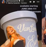 Sabrina Carpen inspirado em 'Espresso'ter lança sabor de sorvete