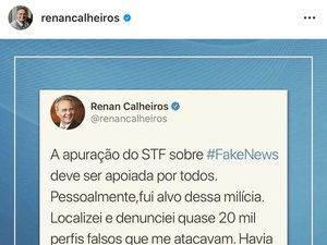Senador alagoano diz que foi alvo de “milícia das fake news”