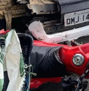 Homem morre após colisão de moto e caminhonete na BR-316, em Cacimbinhas