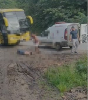 [Vídeo] Estudante sofre choque elétrico ao subir em ônibus na zona rural de Jacuípe