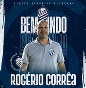 CSA anuncia a contratação de Rogério Corrêa como novo treinador