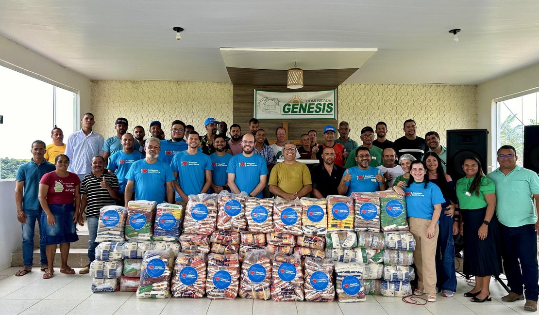 Com foco na interiorização, Alagoas Sem Fome doa uma tonelada de alimentos em Campo Alegre