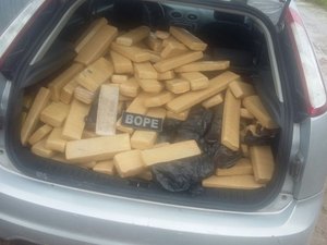 Denúncia anônima faz polícia apreender 300 tabletes de maconha