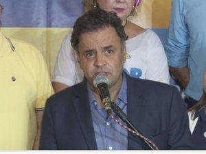 Em Maceió, Aécio disse estar perplexo com atitude do presidente da CUT