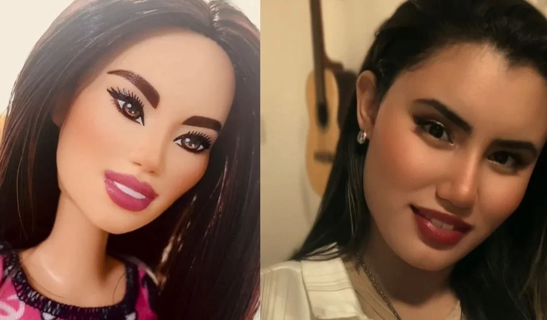 Jovem se surpreende com boneca igual a ela: 'Sósia em forma de Barbie'